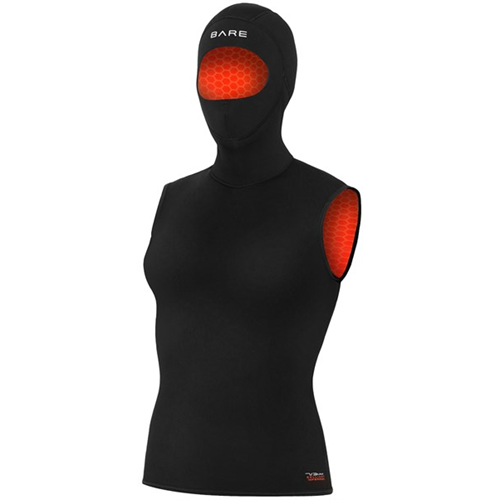 5/3mm Ultrawarmth Hooded Vest Black Women